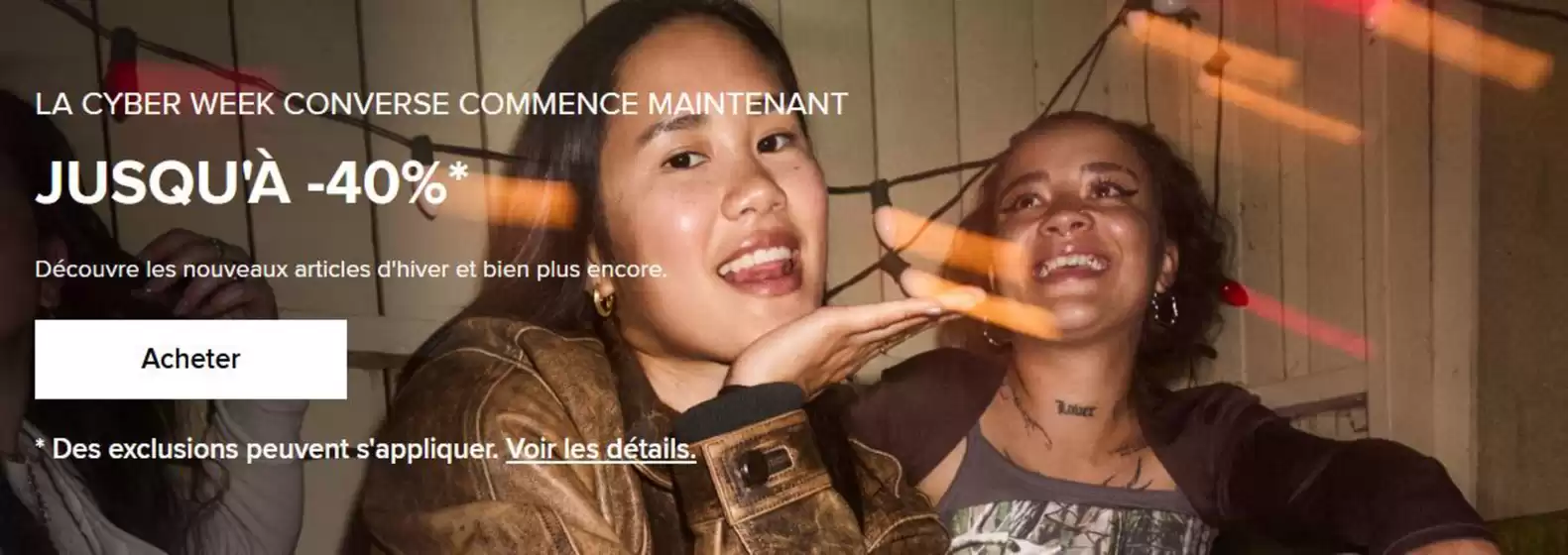 Catalogue Converse à Grésy-sur-Aix | Offres Converse Black Friday 2025 | 2025-11-21T00:00:00.000Z - 2025-12-07T00:00:00.000Z