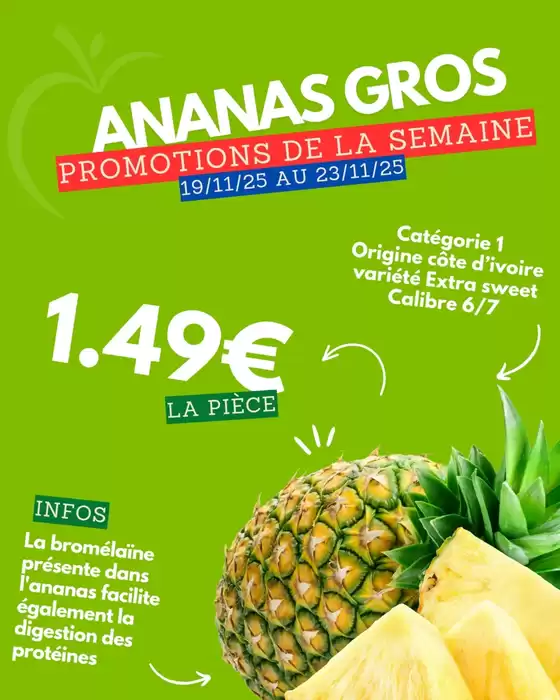 Catalogue marché frais Géant à Veauche | PROMOS FRAÎCHEUR DE LA SEMAINE CHEZ MARCHÉ FRAIS ! | 2025-11-21T00:00:00.000Z - 2025-11-23T00:00:00.000Z