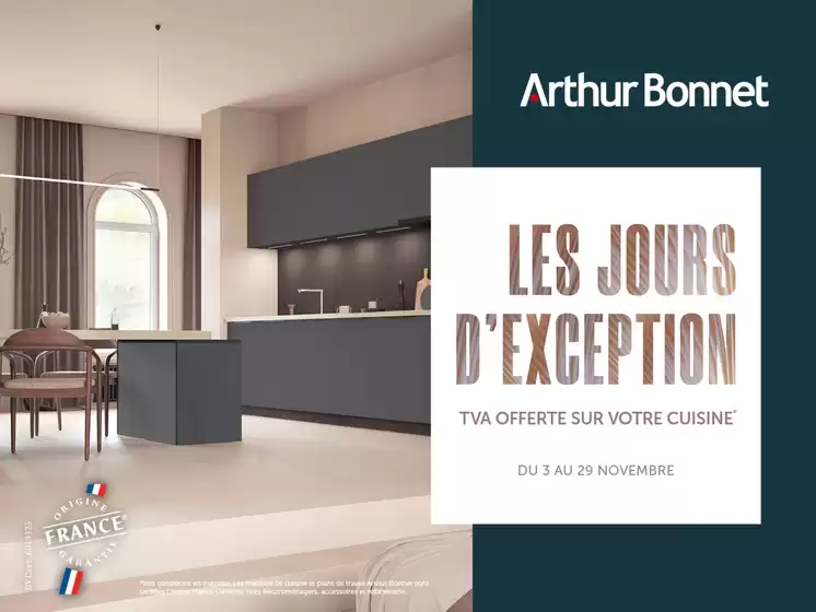Catalogue Arthur Bonnet à Pusey | Les jours d'exception | 2025-11-21T00:00:00.000Z - 2025-11-29T00:00:00.000Z
