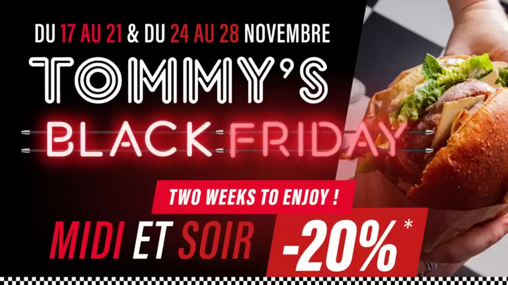 Catalogue Tommy’s Diner Café à Saint-Germain-du-Puy | Black Friday | 2025-11-21T00:00:00.000Z - 2025-11-28T00:00:00.000Z