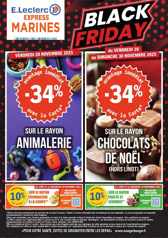 Catalogue E.Leclerc Express à Lannemezan | Fêtes n°1 Express Black Friday | 2025-11-24T00:00:00.000Z - 2025-11-30T00:00:00.000Z