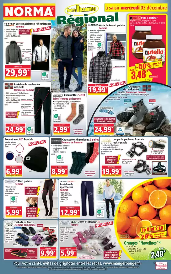 Catalogue Norma à Segré | Votre discounter Régional | 2025-12-03T00:00:00.000Z - 2025-12-09T00:00:00.000Z
