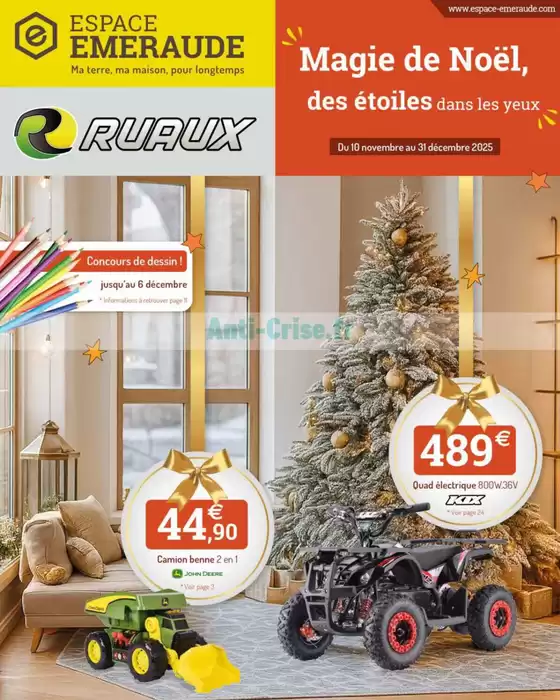 Catalogue Espace emeraude à Segré | Magie de Noël, des étoiles dans les yeux | 2025-11-26T00:00:00.000Z - 2025-12-31T00:00:00.000Z