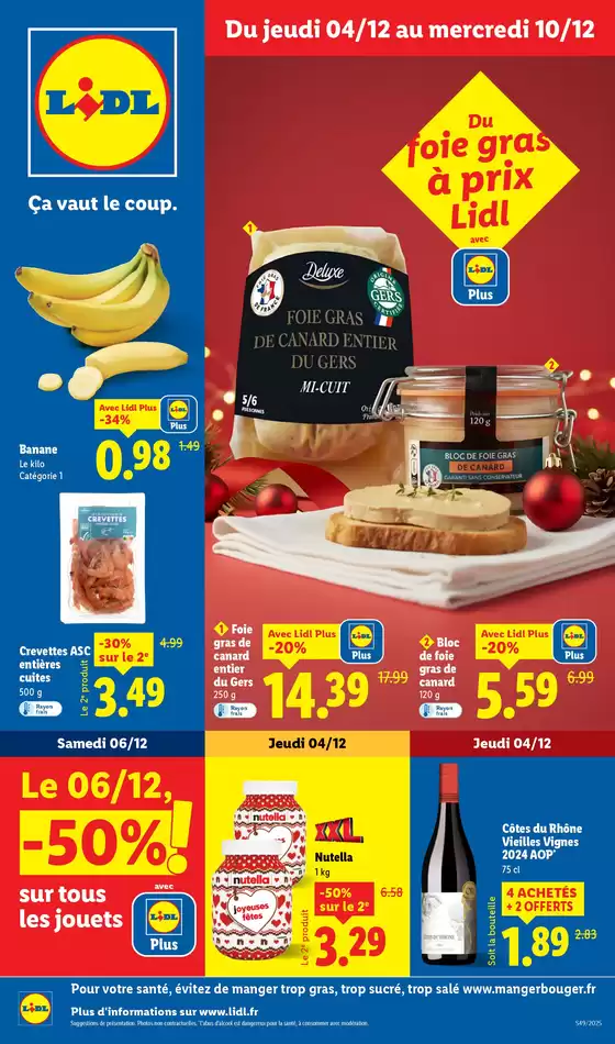 Catalogue Lidl | Découvrez le catalogue Lidl de la semaine avec plein de bons plans | 2025-12-04T00:00:00.000Z - 2025-12-10T00:00:00.000Z