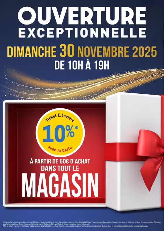 Catalogue E.Leclerc à Couzeix | OUV. DIMANCHE 30 NOVEMBRE 2025 | 2025-11-30T00:00:00.000Z - 2025-11-30T00:00:00.000Z
