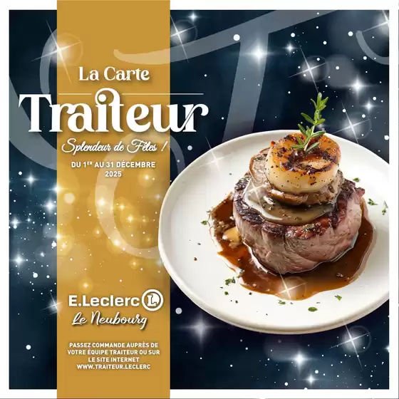 Catalogue E.Leclerc à Couzeix | Carte Traiteur Fin dannée 2025 | 2025-12-01T00:00:00.000Z - 2025-12-31T00:00:00.000Z