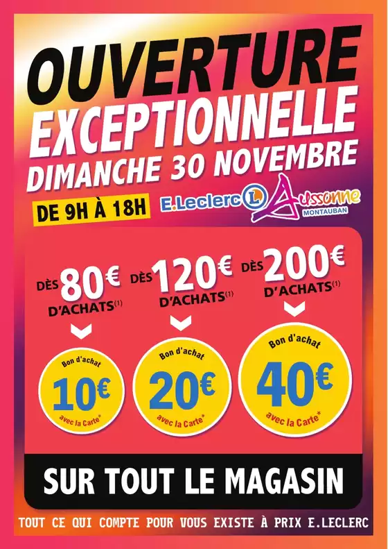 Catalogue E.Leclerc à Couzeix | OP BF 30 11 2025 | 2025-11-30T00:00:00.000Z - 2025-11-30T00:00:00.000Z