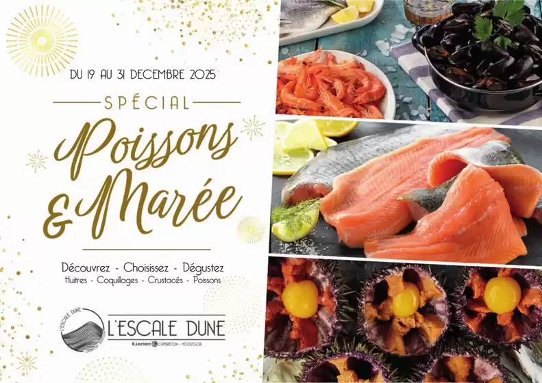 Catalogue E.Leclerc à Couzeix | POISSONS ET MARREE FESTIF | 2025-12-19T00:00:00.000Z - 2025-12-31T00:00:00.000Z