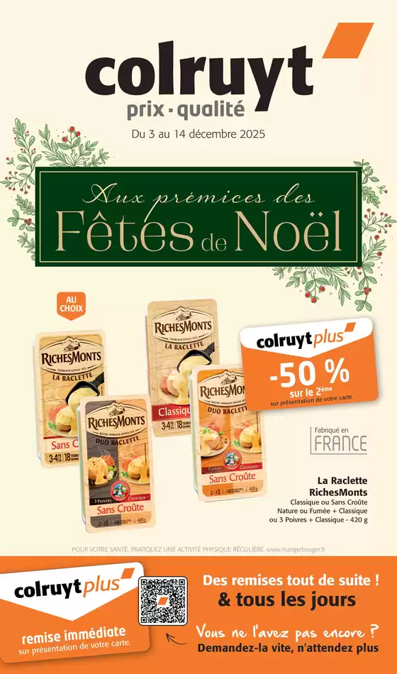 Catalogue Colruyt à Aussillon | Aux prémices des fêtes de Noël | 2025-12-08T00:00:00.000Z - 2025-12-14T00:00:00.000Z