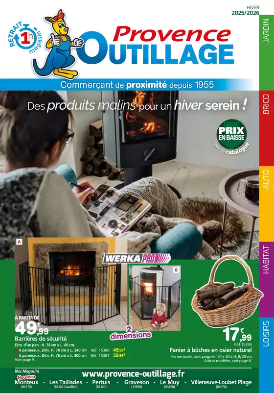 Catalogue Provence Outillage à Bléneau | HIVER 2025/2026 | 2025-01-01T00:00:00.000Z - 2026-12-31T00:00:00.000Z
