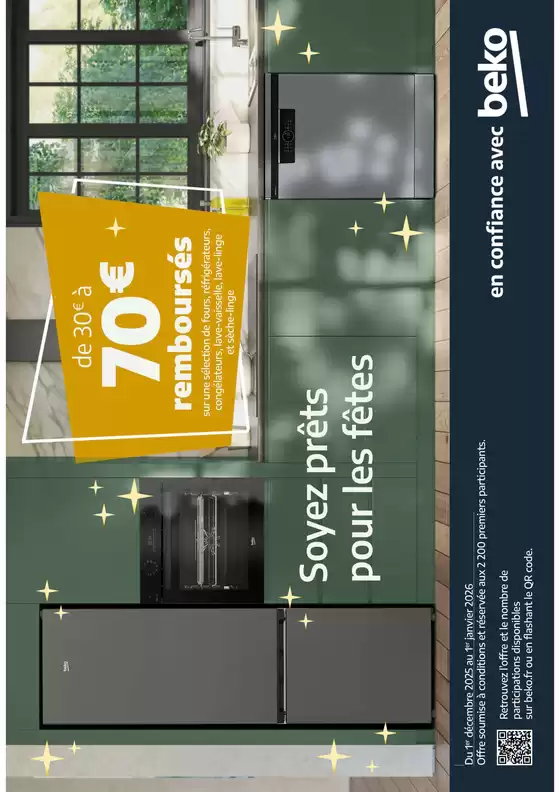 Catalogue MDA à Lamastre | Beko Jusqu'à 70€ remboursés | 2025-12-01T00:00:00.000Z - 2026-01-01T00:00:00.000Z