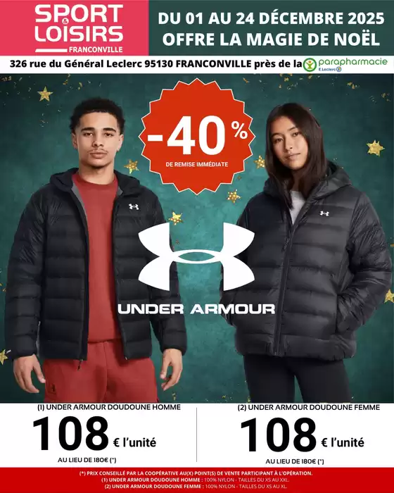 Catalogue E.Leclerc Sports à Salle-les-Alpes | NOEL SPORT 2025 | 2025-12-01T00:00:00.000Z - 2025-12-24T00:00:00.000Z