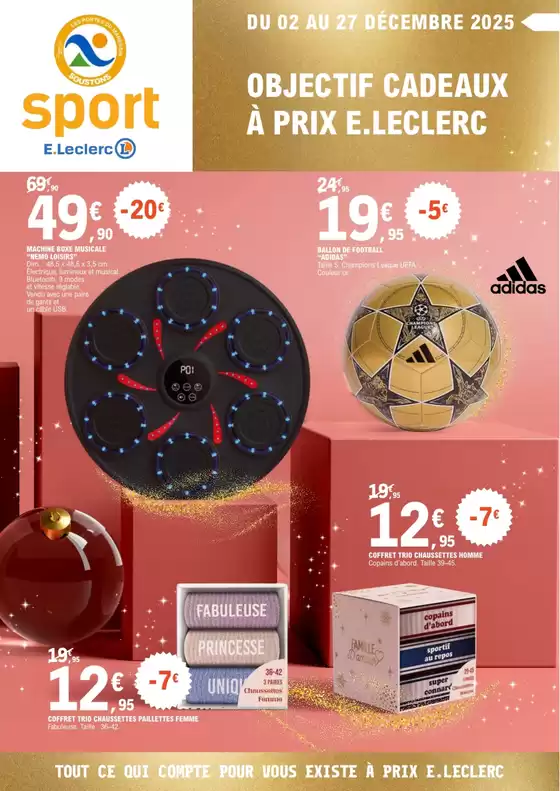Catalogue E.Leclerc Sports à Saint-Junien | NOEL SPORT | 2025-12-02T00:00:00.000Z - 2025-12-27T00:00:00.000Z