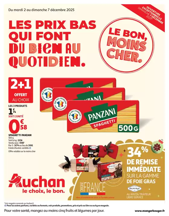 Catalogue Auchan Hypermarché à Moûtiers | Les prix bas qui font du bien au quotidien | 2025-12-02T00:00:00.000Z - 2025-12-07T00:00:00.000Z