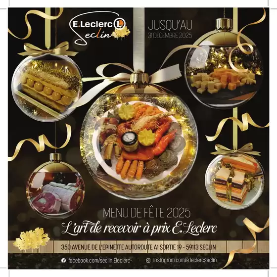Catalogue E.Leclerc à Moûtiers | MENU DE FETES 2025 | 2025-11-29T00:00:00.000Z - 2025-12-31T00:00:00.000Z