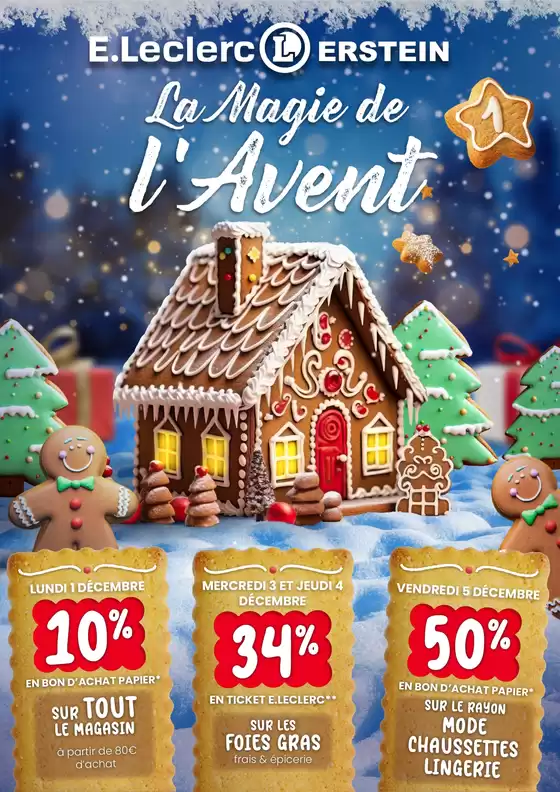 Catalogue E.Leclerc | Calendrier de lAvent 1 | 2025-12-01T00:00:00.000Z - 2025-12-05T00:00:00.000Z
