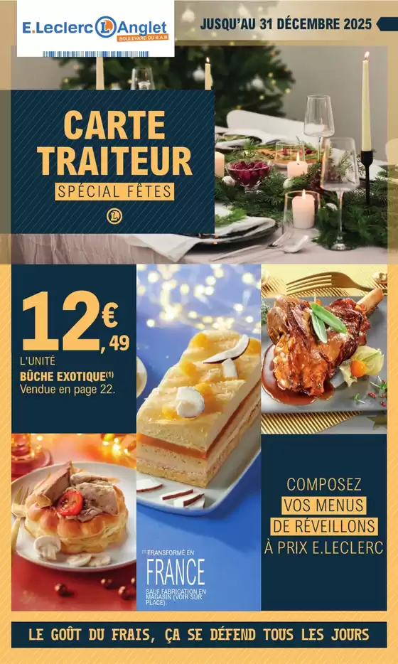 Catalogue E.Leclerc | CARTE TRAITEUR | 2025-11-29T00:00:00.000Z - 2025-12-31T00:00:00.000Z