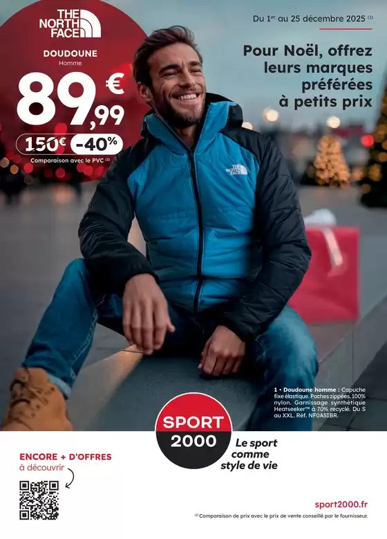 Catalogue Sport 2000 à Paris | Pour Noël, offrez leurs marques préférées à petits prix | 2025-12-02T00:00:00.000Z - 2025-12-25T00:00:00.000Z