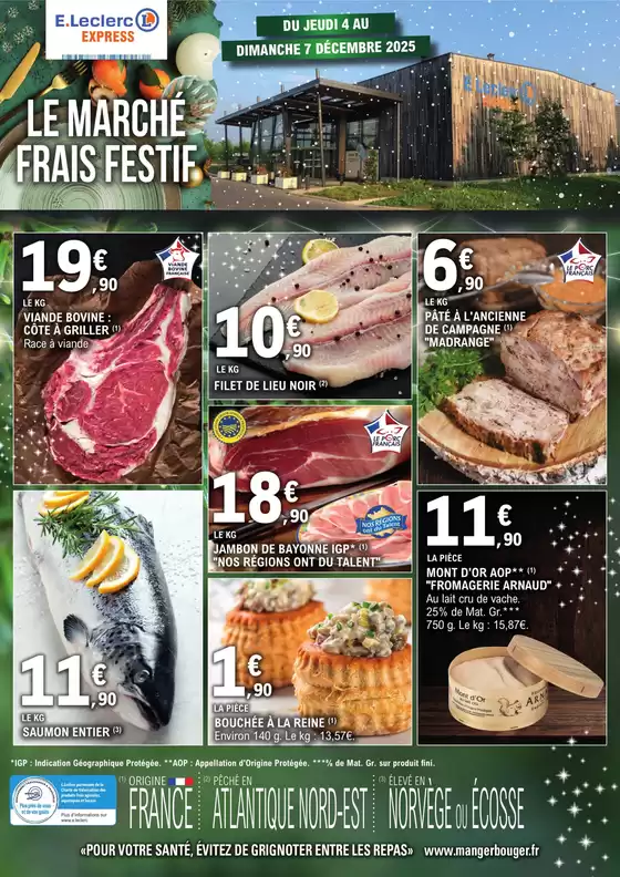 Catalogue E.Leclerc Express à Rouen | Fêtes n°2 Express | 2025-12-04T00:00:00.000Z - 2025-12-07T00:00:00.000Z