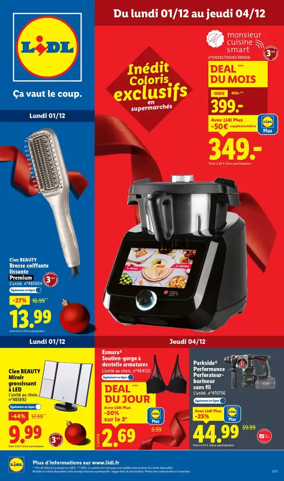 Catalogue Lidl à Moûtiers | Deal du mois | 2025-12-02T00:00:00.000Z - 2025-12-04T00:00:00.000Z