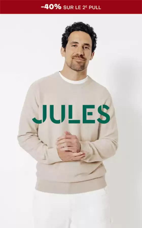 Catalogue Jules à Épinay-sur-Seine | Pull col rond "le parfait by JULES"  | 2025-12-02T00:00:00.000Z - 2025-12-16T00:00:00.000Z