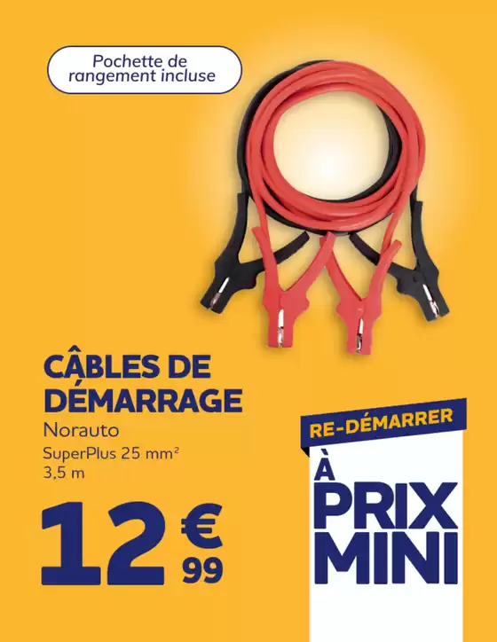 Catalogue Norauto | Câbles de démarrage NORAUTO SuperPlus 25 mm² - 3,5 m | 2025-12-02T00:00:00.000Z - 2025-12-16T00:00:00.000Z