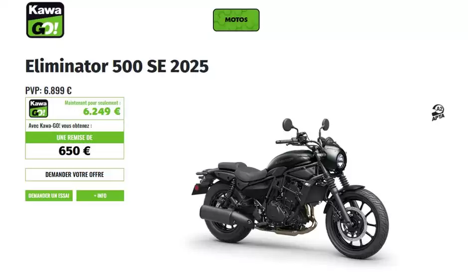 Catalogue Kawasaki | Eliminator 500 SE 2025 | 2025-12-02T00:00:00.000Z - 2026-01-31T00:00:00.000Z