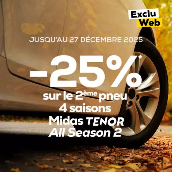 Catalogue Midas à Saint-Brice-Courcelles | Roulez sereinement cet hiver avec Midas | 2025-12-02T00:00:00.000Z - 2025-12-27T00:00:00.000Z