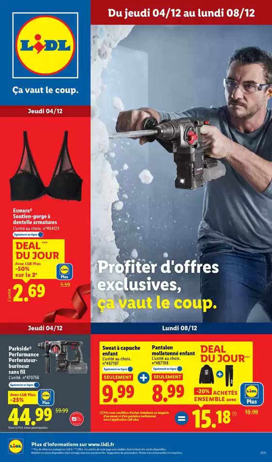 Catalogue Lidl à Courchevel | DEAL DU JOUR | 2025-12-03T00:00:00.000Z - 2025-12-08T00:00:00.000Z