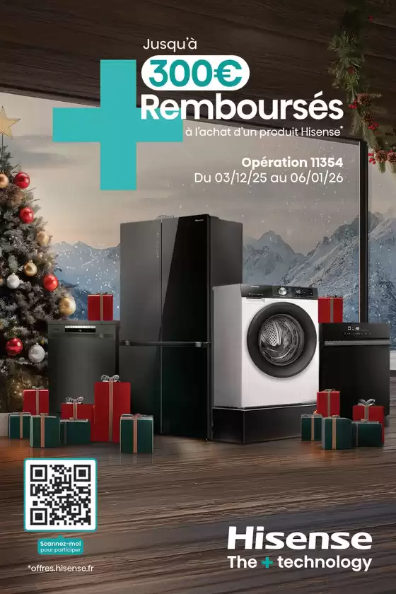 Catalogue MDA à Lens | Jusqu'à 300€ remboursés Hisense | 2025-12-03T00:00:00.000Z - 2026-01-06T00:00:00.000Z
