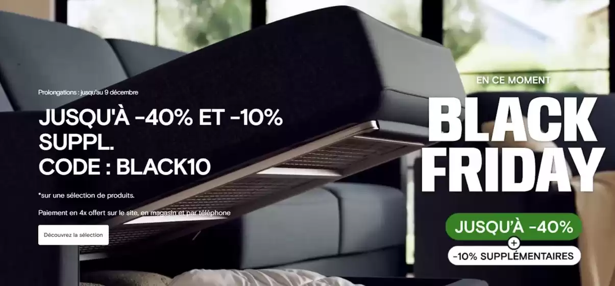 Catalogue La Maison du Convertible | Découvrez nos offres Black Friday sur les canapés convertibles design incontournables. | 2025-12-03T00:00:00.000Z - 2025-12-09T00:00:00.000Z