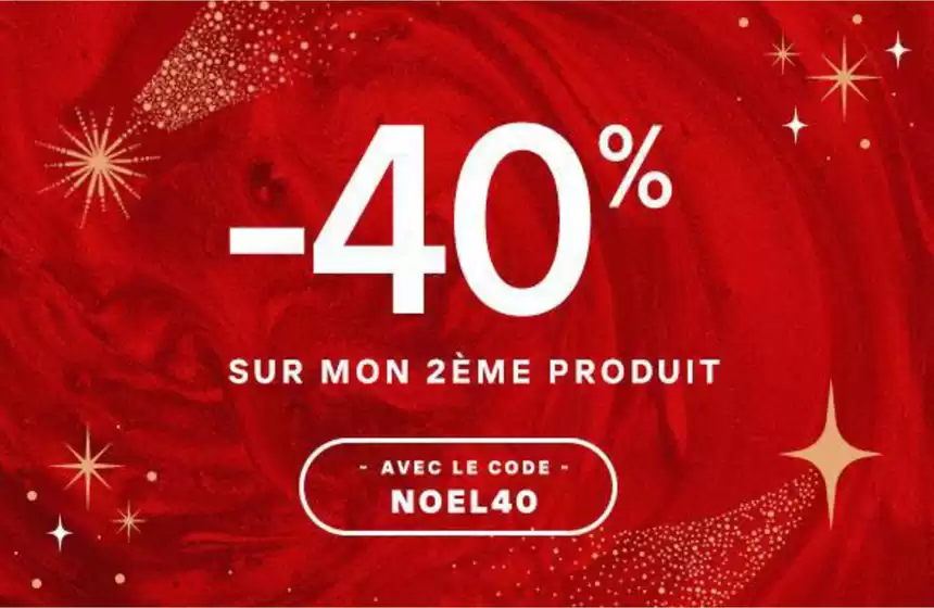 Catalogue Passion Beauté à Montpellier | Noël : -40% sur votre deuxième produit* ! | 2025-12-03T00:00:00.000Z - 2025-12-17T00:00:00.000Z