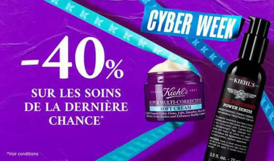 Catalogue Kiehl's à Bordeaux | CYBER WEEK | 2025-12-03T00:00:00.000Z - 2025-12-05T00:00:00.000Z