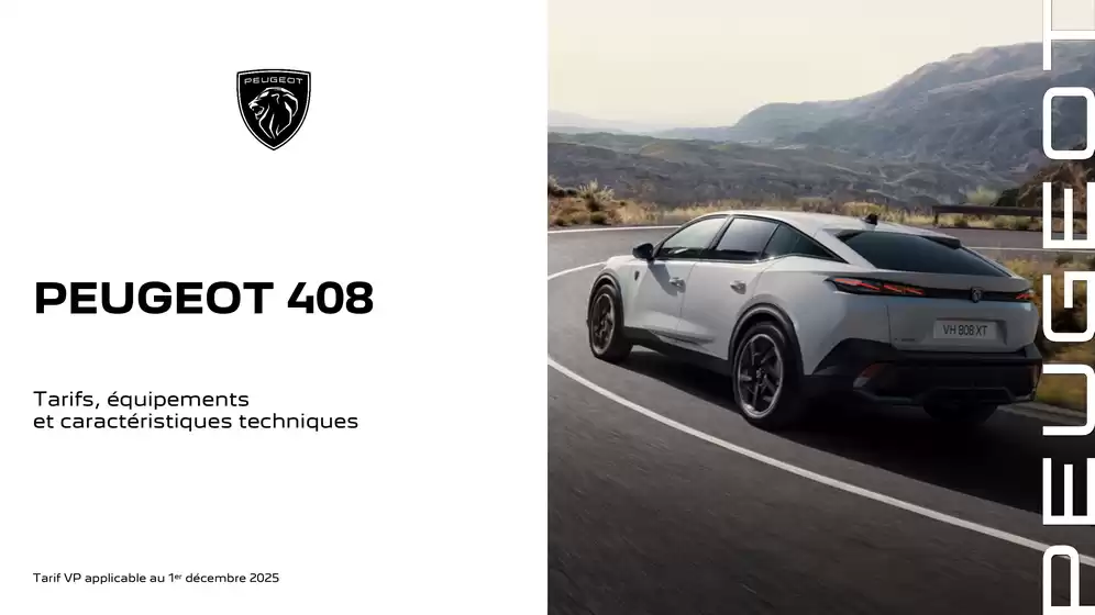 Catalogue Peugeot à Niort | Peugeot CT 408 | 2025-12-05T00:00:00.000Z - 2026-05-31T00:00:00.000Z