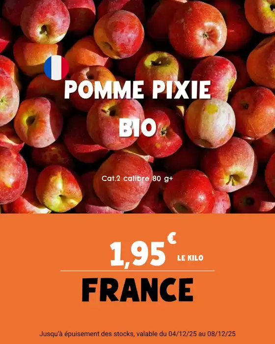 Catalogue Nous anti gaspi à Sassenage | Cette semaine, la sélection sur nos fruits et légumes en promo est 100 % française et 100 % bio | 2025-12-05T00:00:00.000Z - 2025-12-08T00:00:00.000Z