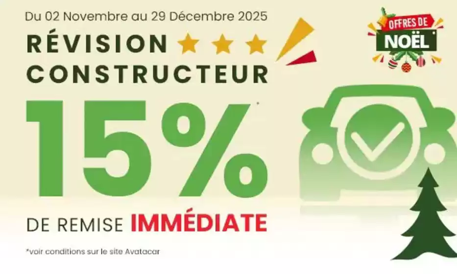 Catalogue  à Blet | -15% de remise sur la révision et la vidange | 2025-12-05T00:00:00.000Z - 2025-12-29T00:00:00.000Z