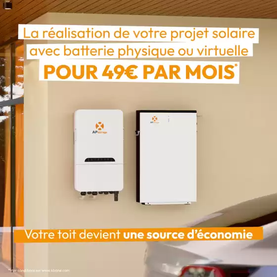 Catalogue  à Cholet | En cette fin d’année, profitez de votre installation solaire signée Kbane pour seulement 49€/mois ! | 2025-12-05T00:00:00.000Z - 2025-12-31T00:00:00.000Z