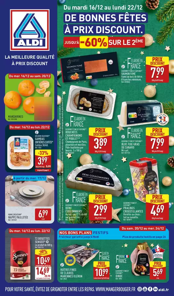 Catalogue Aldi à Carentan | De bonnes fêtes à prix discount | 2025-12-16T00:00:00.000Z - 2025-12-24T00:00:00.000Z
