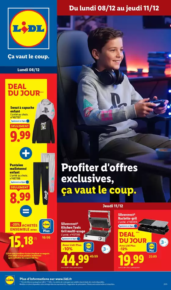 Catalogue Lidl à Marne-la-Vallée | Profiter d'offres exclusives, ça vaut le coup. | 2025-12-09T00:00:00.000Z - 2025-12-11T00:00:00.000Z