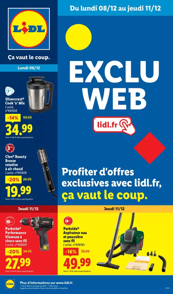 Catalogue Lidl à Marne-la-Vallée | Profiter d'offres exclusives avec lidl.fr, ça vaut le coup. | 2025-12-09T00:00:00.000Z - 2025-12-14T00:00:00.000Z