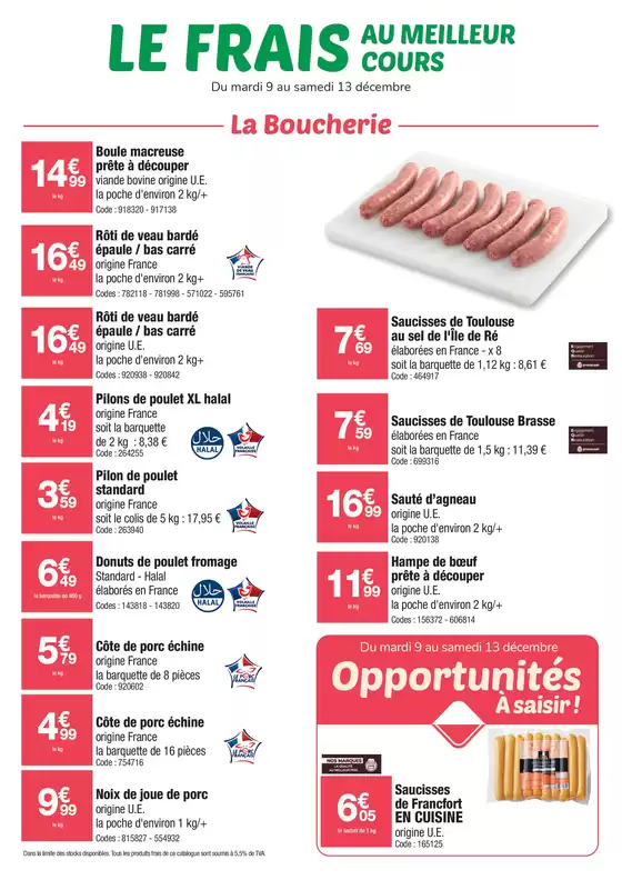 Catalogue Promocash à Paris | Le frais au meilleur cours | 2025-12-09T00:00:00.000Z - 2025-12-13T00:00:00.000Z