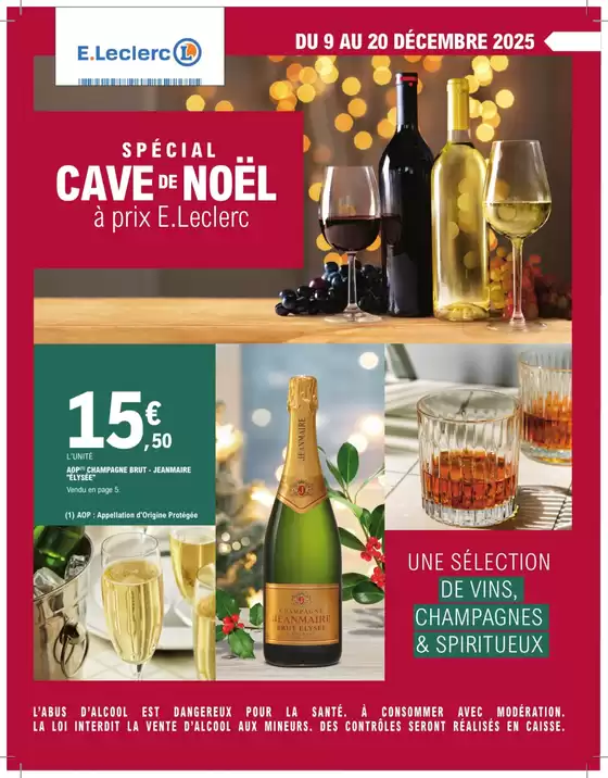 Catalogue E.Leclerc à | CAVE DE NOEL - MIXTE | 2025-12-09T00:00:00.000Z - 2025-12-20T00:00:00.000Z