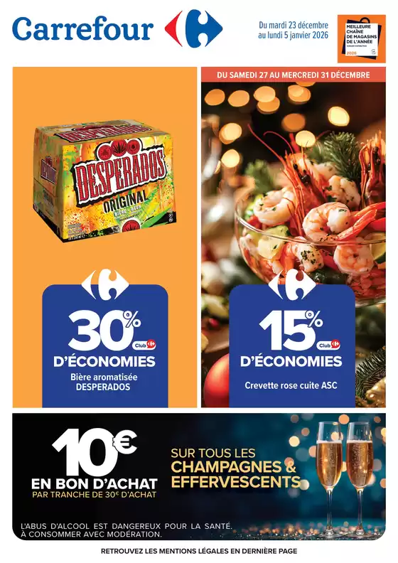 Catalogue Carrefour | 30% D'ÉCONOMIE CLUB | 2025-12-23T00:00:00.000Z - 2026-01-05T00:00:00.000Z