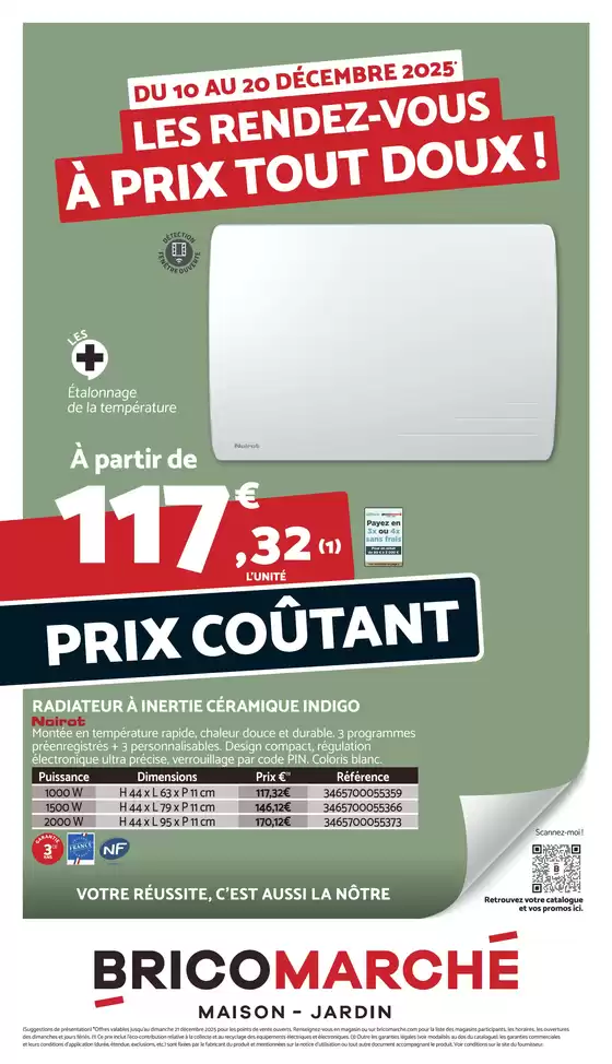 Catalogue Bricomarché | LES RENDEZ-VOUS À PRIX TOUT DOUX ! | 2025-12-10T00:00:00.000Z - 2025-12-20T00:00:00.000Z