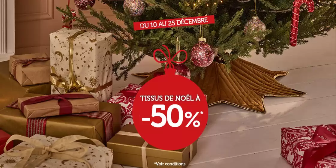 Catalogue Mondial Tissus | Déstockage Noël | 2025-12-11T00:00:00.000Z - 2025-12-25T00:00:00.000Z