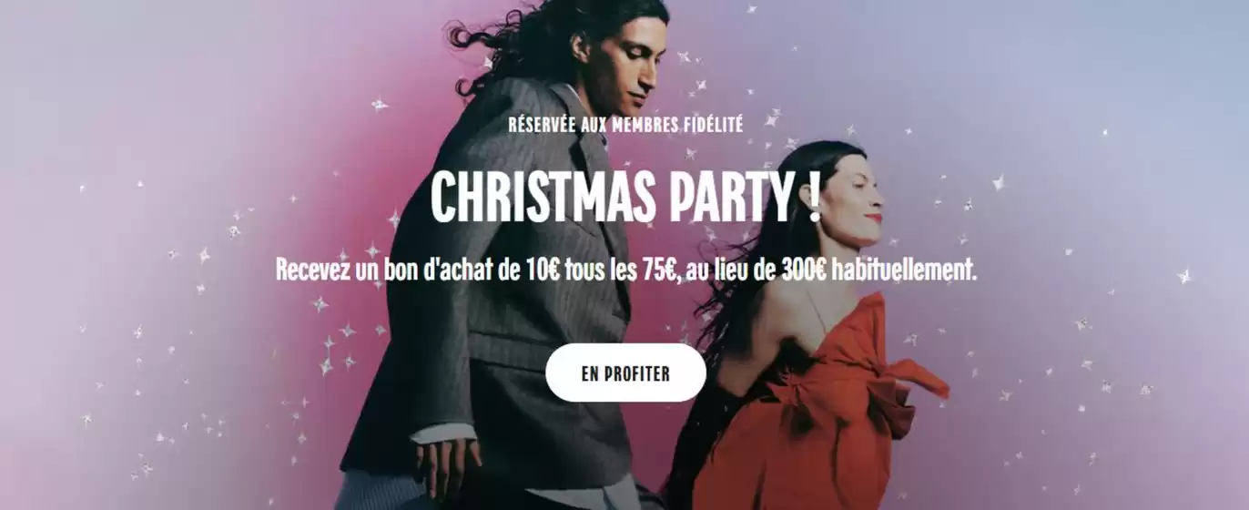 Catalogue Galeries Lafayette à Lieusaint (Seine et Marne) | Seulement aujourd'hui : recevez un bon d'achat de 10€ tous les 75€ d'achat, au lieu de 300€ habituellement. | 2025-12-12T00:00:00.000Z - 2026-01-04T00:00:00.000Z