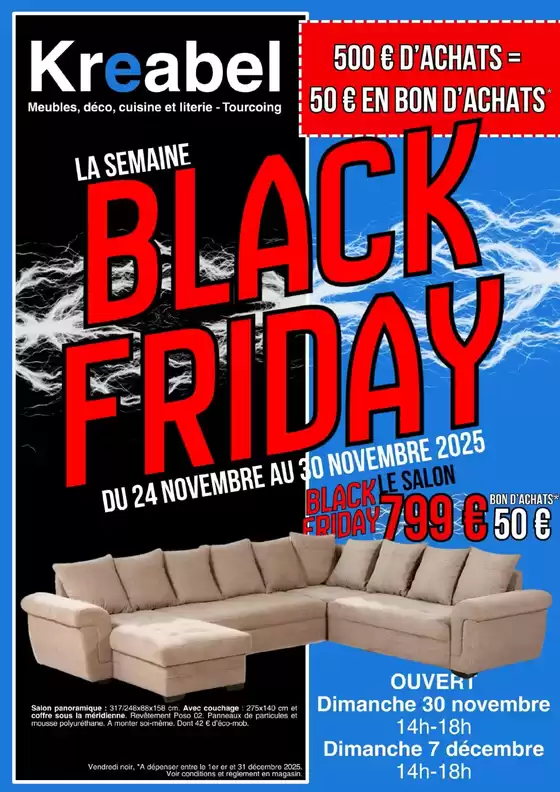 Catalogue KREABEL à Groslay | La semaine black friday | 2025-12-15T00:00:00.000Z - 2025-12-31T00:00:00.000Z