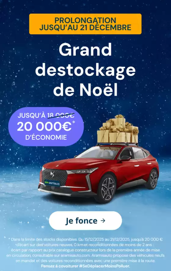 Catalogue Aramis Auto à Bourges | Grand destockage de Noël ! | 2025-12-15T00:00:00.000Z - 2025-12-21T00:00:00.000Z