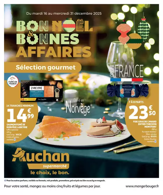 Catalogue Auchan Supermarché à Flers-en-Escrebieux | Sélection gourmet | 2025-12-16T00:00:00.000Z - 2025-12-31T00:00:00.000Z