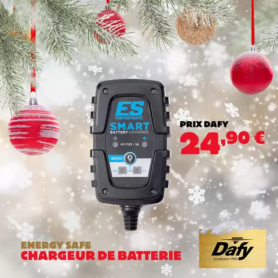 Catalogue Dafy Moto à Beauregard (Ain) | Energy Safe - Chargeur de batterie Smart | 2025-12-15T00:00:00.000Z - 2025-12-25T00:00:00.000Z